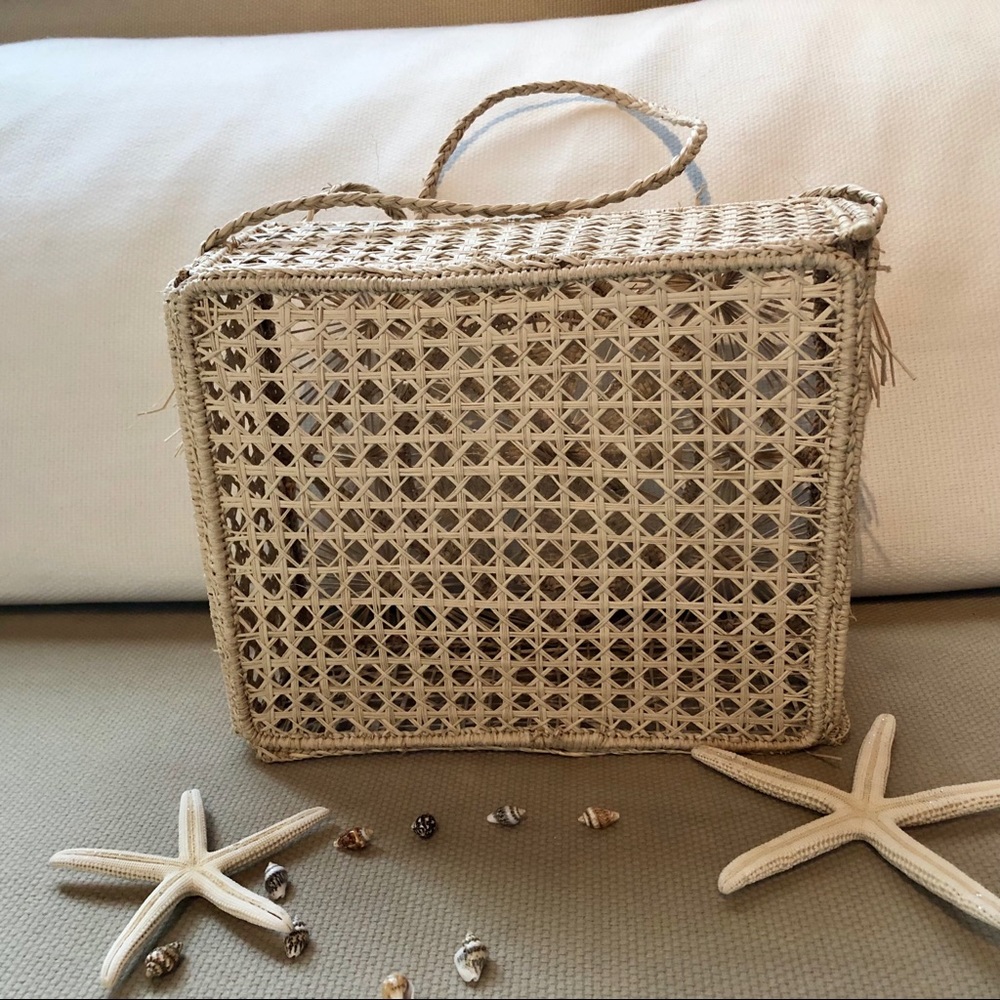Rectangular Straw Bag - Picture 5 of 8